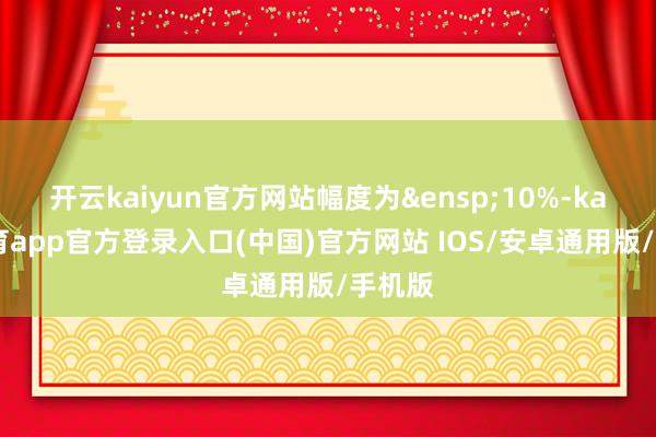 开云kaiyun官方网站幅度为&ensp;10%-kai云体育app官方登录入口(中国)官方网站 IOS/安卓通用版/手机版
