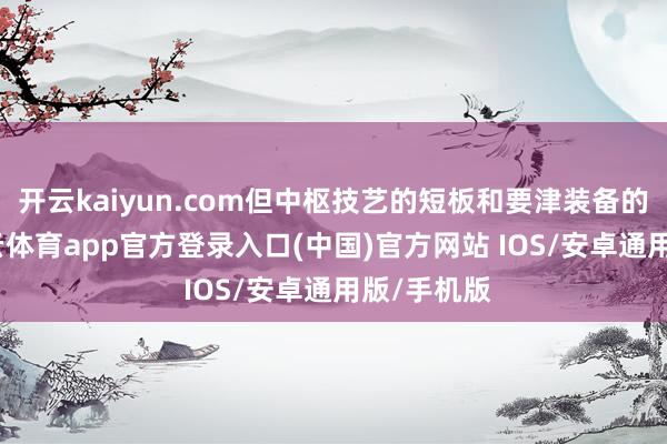 开云kaiyun.com但中枢技艺的短板和要津装备的缺失-k